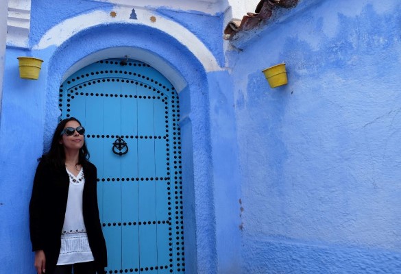 Em Chefchaouen, a denominada "cidade azul" de Marrocos, em 2019